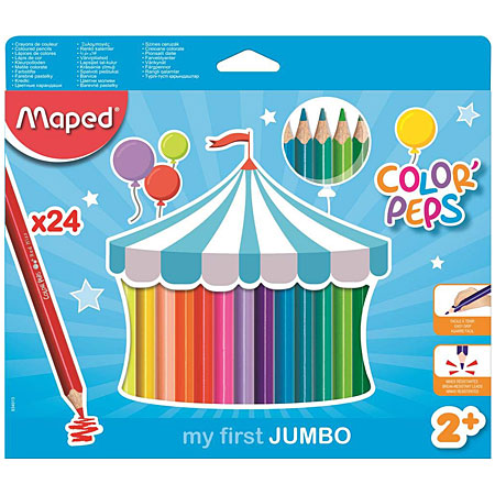 Maped Color'Peps My First Jumbo - cardboard box - assorted coloured pencils