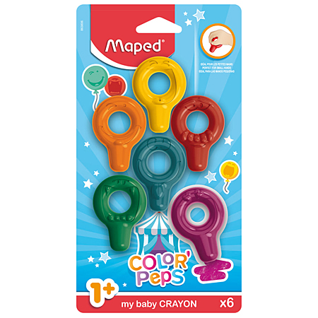Maped Color'Peps My Baby Crayon - 6 assorted crayons