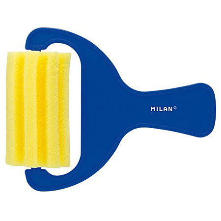 Milan Foam roll - plastic handle - 70mm - horizontal stripes