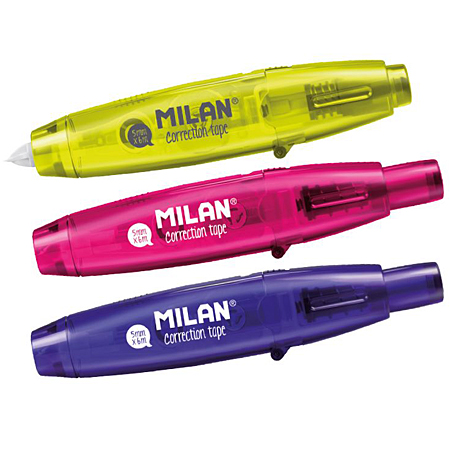 Milan Acid - correction tape with retractable pusher - 5mmx6m