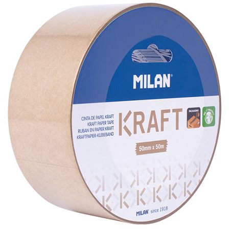 Milan Kraft paper adhesive tape - roll 50mmx50m
