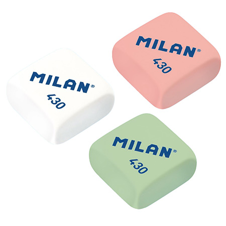 Milan 430 - synthetic rubber eraser - 2.8x2.8x1.3cm
