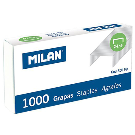 Milan Boîte de 1000 agrafes - 24/6