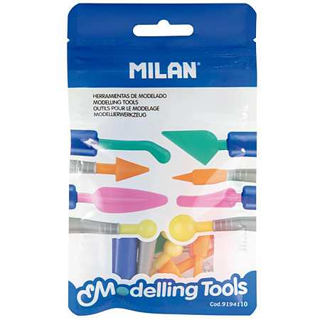 Milan Bag of modeling tools (2 handles & 8 tips)