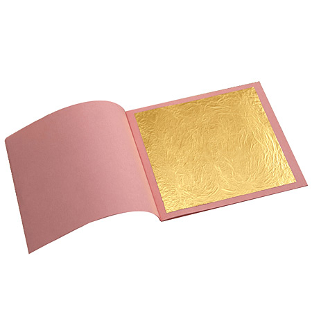Giusto Manetti Feuille d'or pur en carnet - 5 feuilles libres - 8x8cm