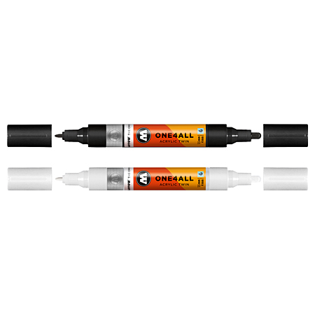 Molotow One4All Twin - marqueur acrylique - 2 pointes rondes (1.5/4mm)