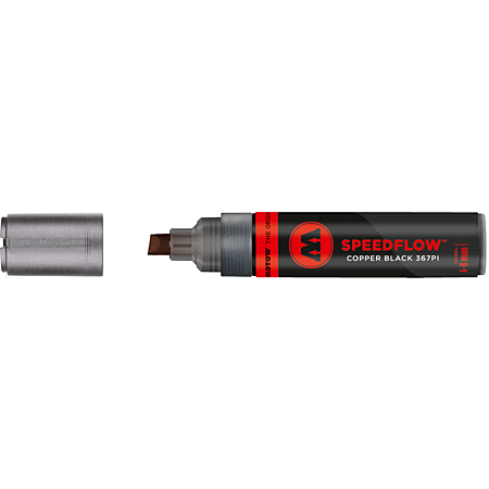 Molotow Speedflow 367PI - permanente marker - schuine punt 4/8mm - copper black