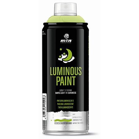 Montana MTN PRO Luminous Paint - peinture phosphorescente - base solvants - aérosol 400ml