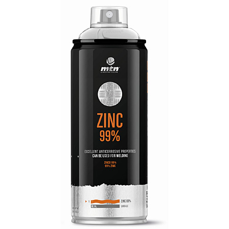 Montana MTN PRO Zinc 99% - apprêt riche en zinc - aérosol 400ml - gris
