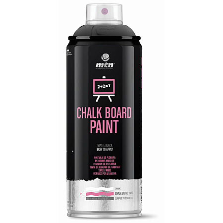 Montana MTN PRO Chalk Board Paint - peinture ardoise - aérosol 400ml - noir