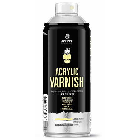Montana MTN PRO Acrylic Varnish - 400ml spray can - glossy