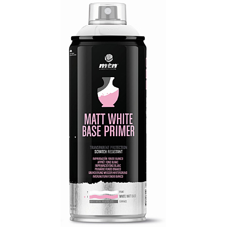Montana MTN PRO Matt White Base Primer - apprêt fond blanc - aérosol 400ml