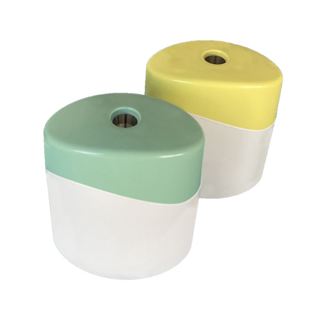 M+R Elliptic Green Line - sharpener - with container - random colours