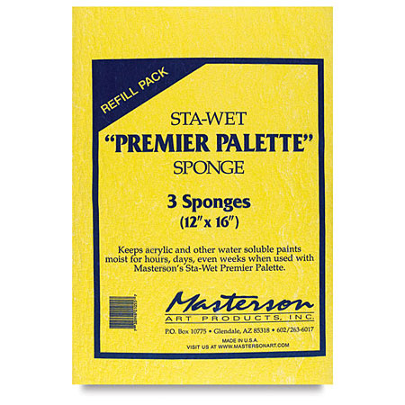 Masterson Sta-Wet Premier Palette - éponge de rechange pour palette - 30x40,6cm