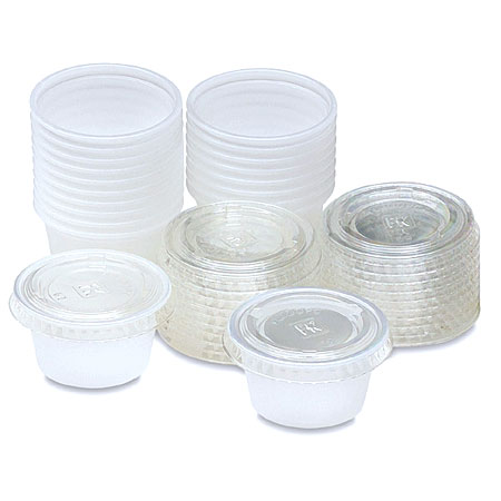 Masterson Pack of 20 disposable cups with lids - 22,5ml
