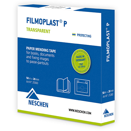 Neschen Filmoplast P - ruban adhésif - qualité archive - transparent - rouleau 2cmx50m
