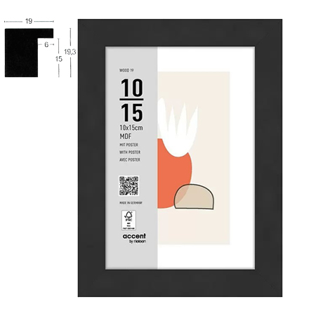 Nielsen Accent Wood 19 - cadre en MDF - ST - noir