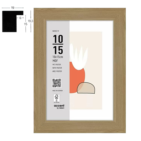 Nielsen Accent Wood 19 - cadre en MDF - ST - chêne