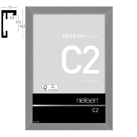 Nielsen C2 - cadre en aluminium - XS - gris mat