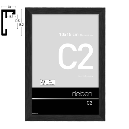 Nielsen C2 - cadre en aluminium - XS - noir mat
