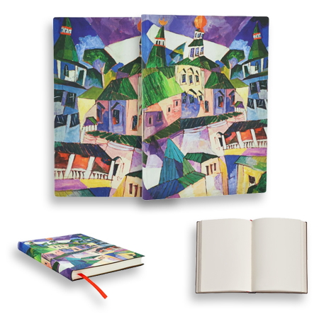 Paperblanks Lentulov "St-Pétersbourg" - carnet d'écriture - couverture souple cousue - 176 pages - 100g/m² - 12x17.5cm - uni