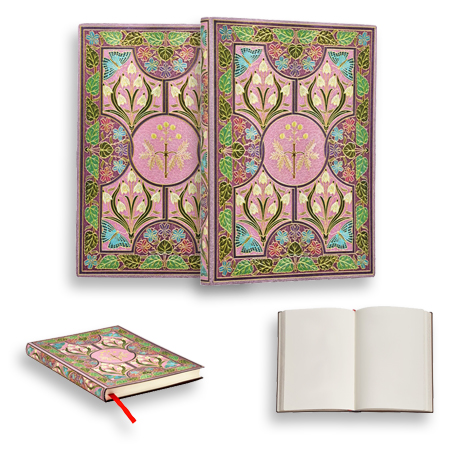 Paperblanks Poésie en Fleurs "Mimosa" - carnet d'écriture - couverture souple cousue - 176 pages - 100g/m² - 12x17.5cm - uni