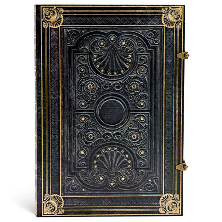 Paperblanks Nocturnelle - carnet d'écriture - couverture rigide cousue à fermoir - 240 pages - 21x30cm - 120g/m² - ligné