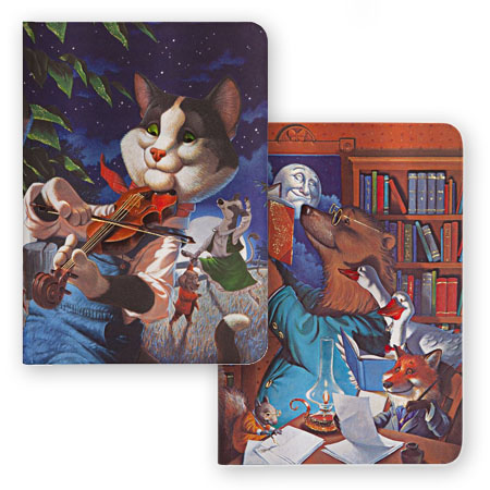 Paperblanks Les Fêtards - carnet d'écriture - couverture rigide cousue