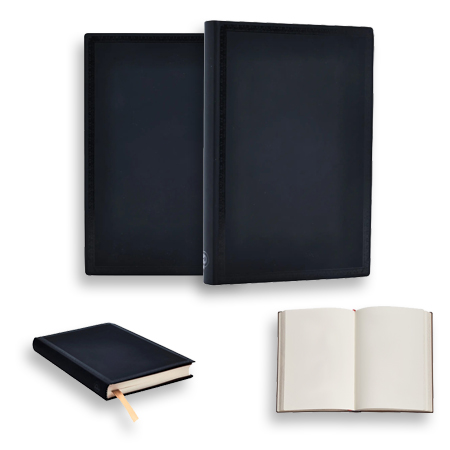 Paperblanks Black Edition bold - carnet d'écriture - couverture souple cousue - fermeture élastique - 208 pages - 80g/m² - 9x14cm 208p - ligné