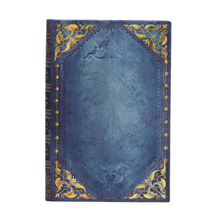 Paperblanks Nouv. Romantiques "Plume de Paon" - répertoire - fermeture élastique - 128 pages - 9.5x14cm - 120g/m²