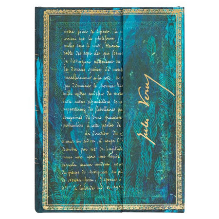 Paperblanks Manuscrits Estampés J.Verne - carnet d'écriture - couverture rigide cousue à rabats