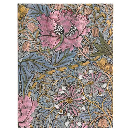 Paperblanks W.Morris Chèvrefeuille rose - carnet d'écriture - couverture rigide cousue