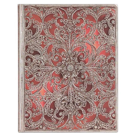 Paperblanks Filigrane Argenté - carnet d'écriture - couverture souple cousue