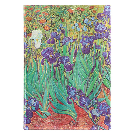 Paperblanks Iris de Van Gogh - répertoire - fermeture élastique - 144 pages - 12x18cm - 120g/m²