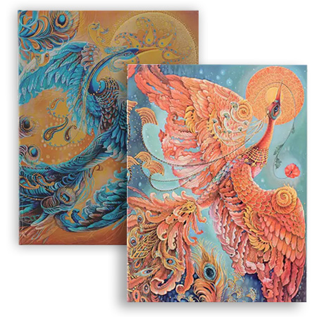 Paperblanks Oiseaux du Bonheur - carnet d'écriture - couverture rigide cousue