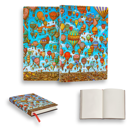 Paperblanks Festival de Montgolfières - carnet d'écriture - couverture souple cousue