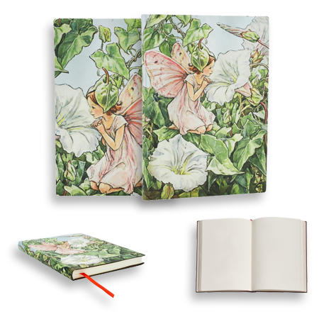 Paperblanks Fées des Fleurs "Fée du Liseron" - carnet d'écriture - couverture souple cousue - 176 pages - 100g/m² - 12x17.5cm - uni