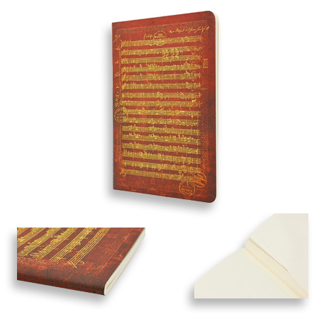 Paperblanks Les Manuscrits Estampés "Mozart, La chasse" - cahier cousu - 80 pages détachables - 100g/m²