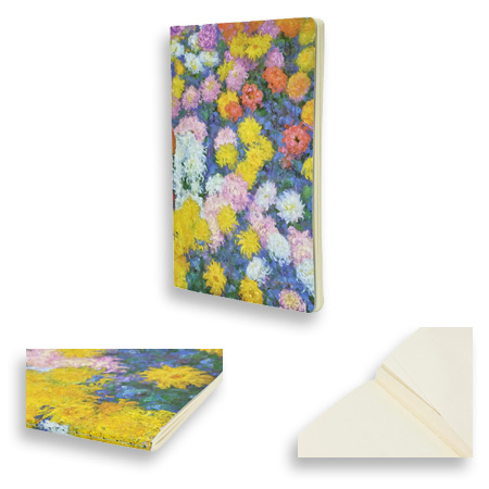 Paperblanks Chrysanthèmes de Monet - cahier cousu - 80 pages détachables - 100g/m²