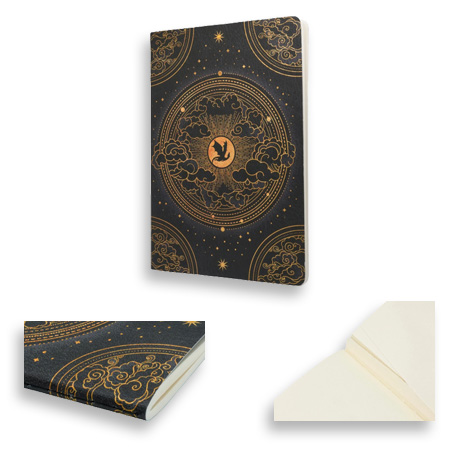 Paperblanks Pénombre de Navarre - cahier cousu - 80 pages détachables - 100g/m²