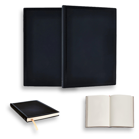 Paperblanks Black Edition Bold - carnet d'écriture - couverture souple cousue - fermeture élastique