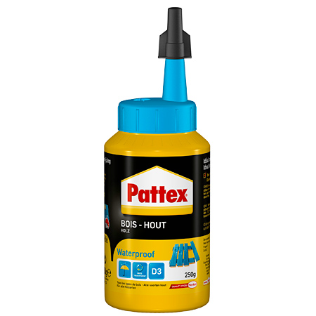 Pattex Colle à bois - sans solvants - waterproof