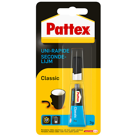 Pattex Uni-Rapide - colle instantanée super-puissante - sans solvants - tube 3g