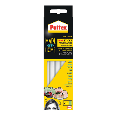 Pattex Made at Home - paquet de 10 bâtons de colle pour pistolet
