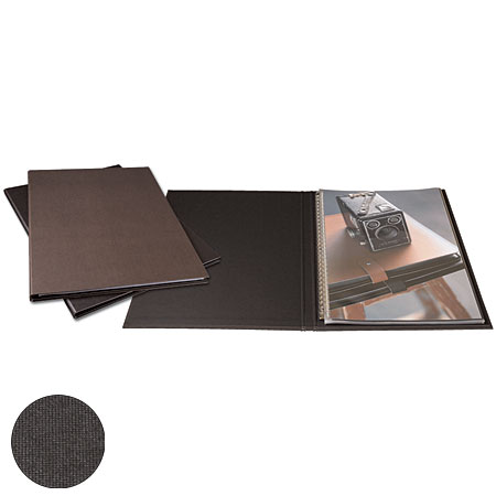 Prat Volga - album spiralé modulable - couverture rigide papier texturé - 10 pochettes