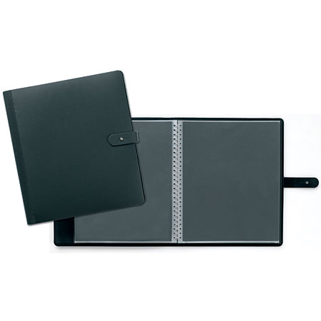 Prat Pampa - refillable wire-bound book - bonded leather cover - 20 sheet-protectors