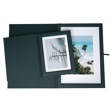 Prat Vision - boîte de présentation pour photos - carton contrecollé noir mat