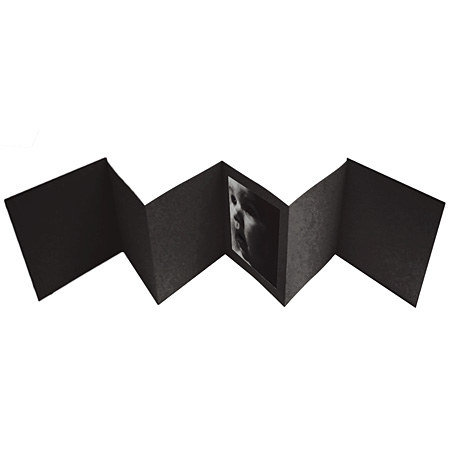 Prat Leporello Classic - extendible album - 2 mat black paper covers - black pages