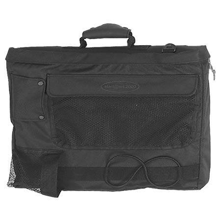 Prat Backpack - porte-documents en toile - avec bandoulière & bretelles sac-à-dos - noir
