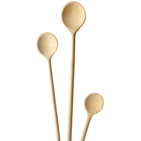 Peacock Wooden spoon - round